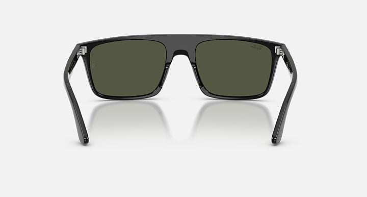 Ray-Ban RB2222 Black with Green Solid Color lenses - Back