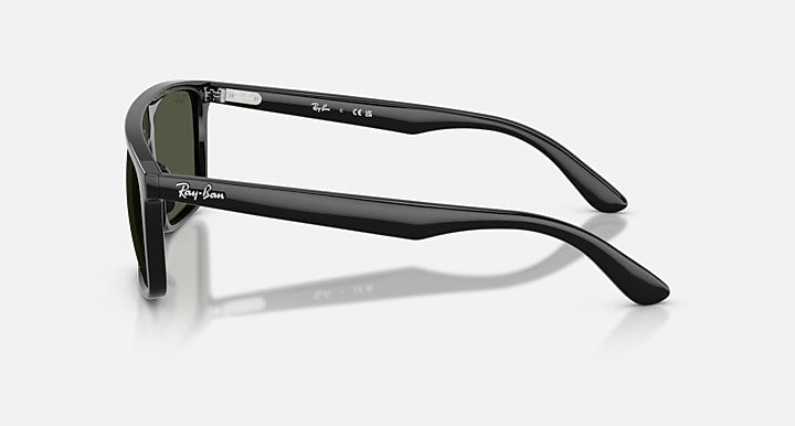 Ray-Ban RB2222 Black with Green Solid Color lenses - Lateral