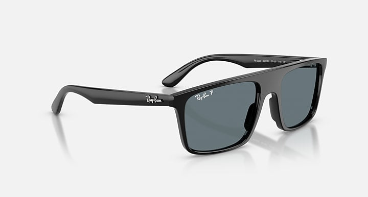 Ray-Ban RB2222 Black with Dark Blue Polarized Solid Color lenses - Alternative