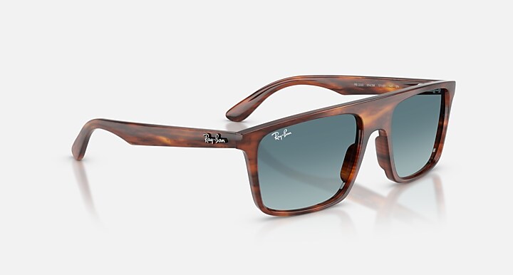 Ray-Ban RB2222 Striped Havana with Blue Gradient Grey Gradient lenses - Alternative