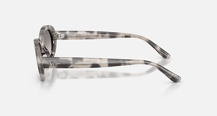 Ray-Ban RB2223 Opal Grey Havana with Clear Gradient Grey Gradient lenses - Lateral