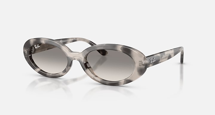 Ray-Ban RB2223 Opal Grey Havana with Clear Gradient Grey Gradient lenses - Quarter