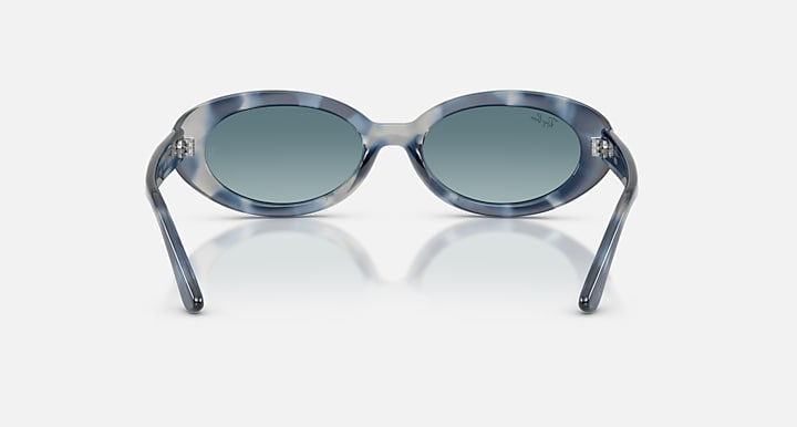 Ray-Ban RB2223 Opal Blue Havana with Blue Gradient Grey Gradient lenses - Back