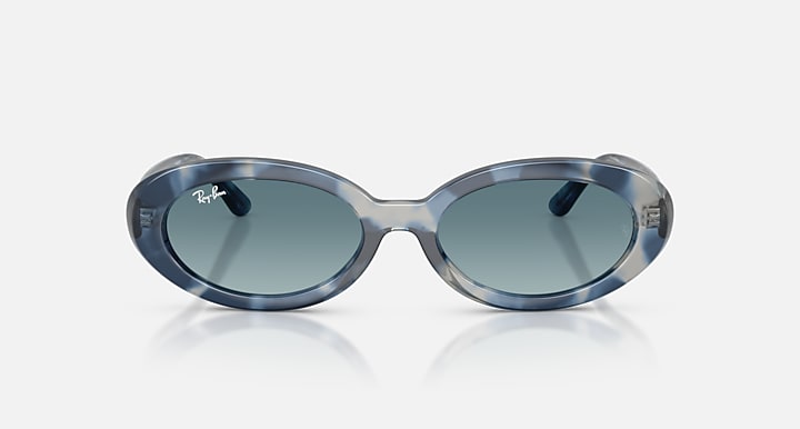 Ray-Ban RB2223 Opal Blue Havana with Blue Gradient Grey Gradient lenses - Front