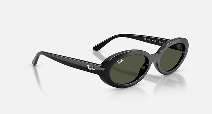 Ray-Ban RB2223 Black with Green Solid Color lenses - Alternative