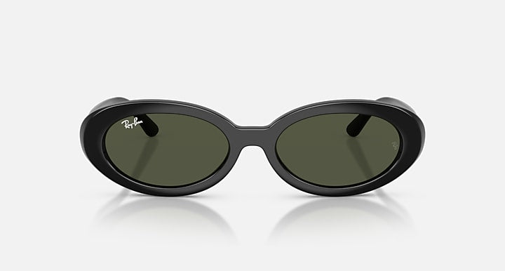 Ray-Ban RB2223 Black with Green Solid Color lenses - Front
