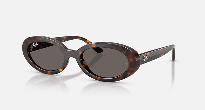 Ray-Ban RB2223 Havana with Dark Grey Solid Color lenses - Quarter