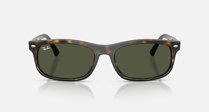 Ray-Ban RB2224 Havana with Green Solid Color lenses - Front