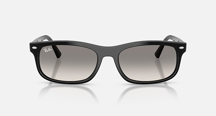 Ray-Ban RB2224 Black with Clear Gradient Grey Gradient lenses - Front