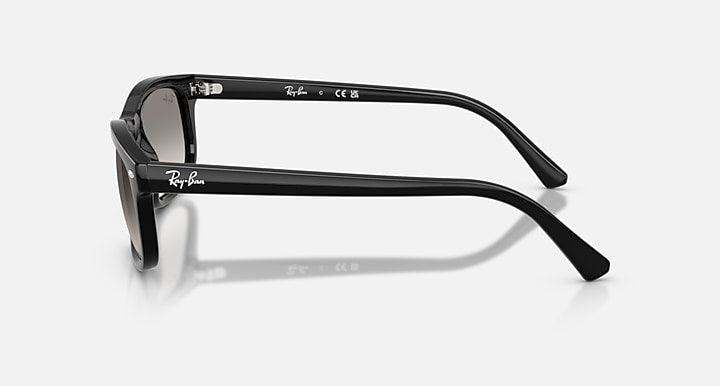 Ray-Ban RB2224 Black with Clear Gradient Grey Gradient lenses - Lateral