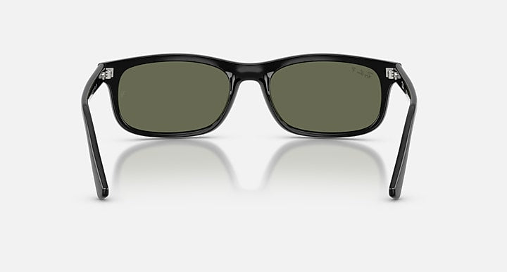 Ray-Ban RB2224 Black with Polarized Green Solid Color lenses - Back