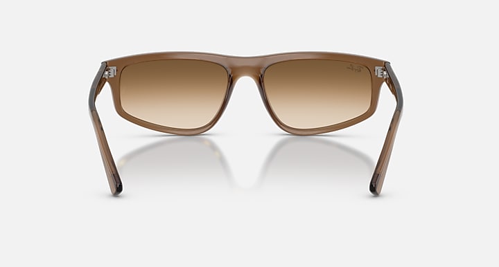 Ray-Ban RB2225 Transparent Light Brown with Clear Gradient Brown Gradient lenses - Back