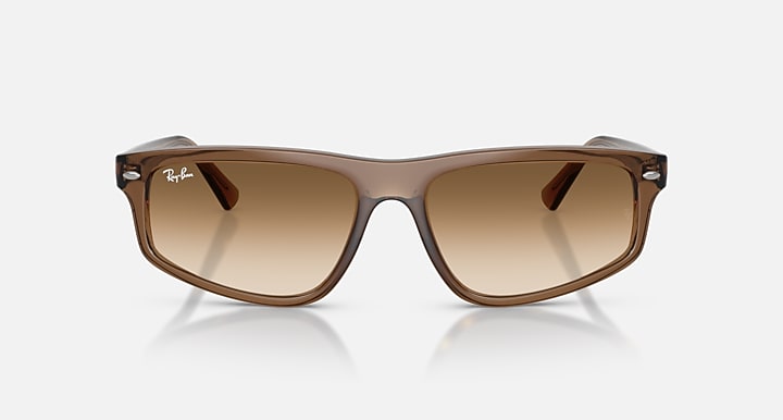 Ray-Ban RB2225 Transparent Light Brown with Clear Gradient Brown Gradient lenses - Front