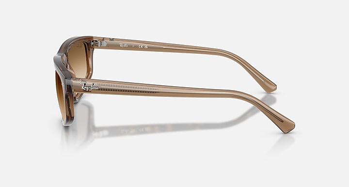 Ray-Ban RB2225 Transparent Light Brown with Clear Gradient Brown Gradient lenses - Lateral