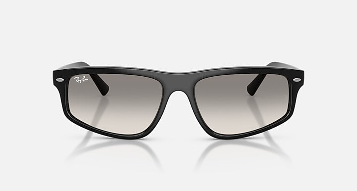 Ray-Ban RB2225 Black with Clear Gradient Grey Gradient lenses - Front