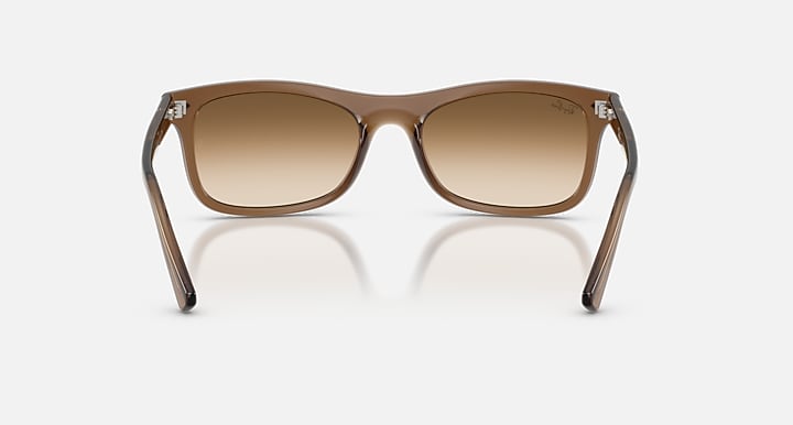 Ray-Ban RB2226 Transparent Light Brown with Clear Gradient Brown Gradient lenses - Back