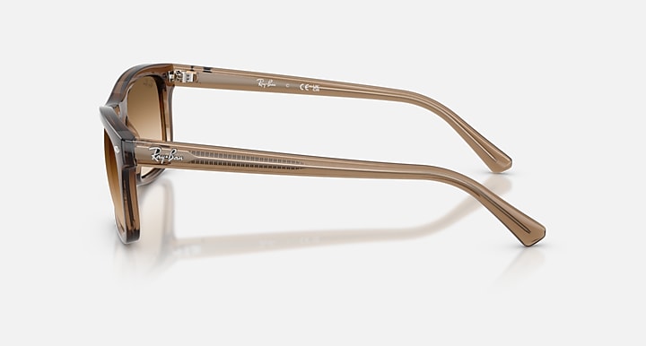 Ray-Ban RB2226 Transparent Light Brown with Clear Gradient Brown Gradient lenses - Lateral