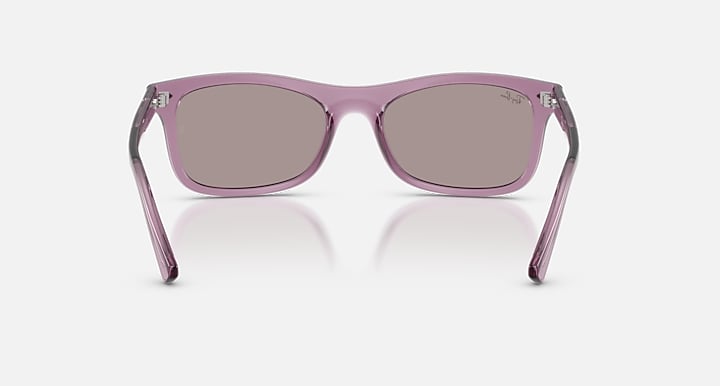 Ray-Ban RB2226 Transparent Violet with Violet Solid Color lenses - Back