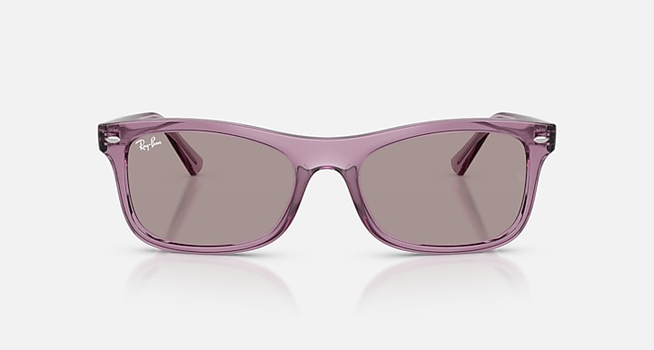 Ray-Ban RB2226 Transparent Violet with Violet Solid Color lenses - Front