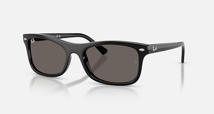 Ray-Ban RB2226 Black with Dark Grey Solid Color lenses - Quarter