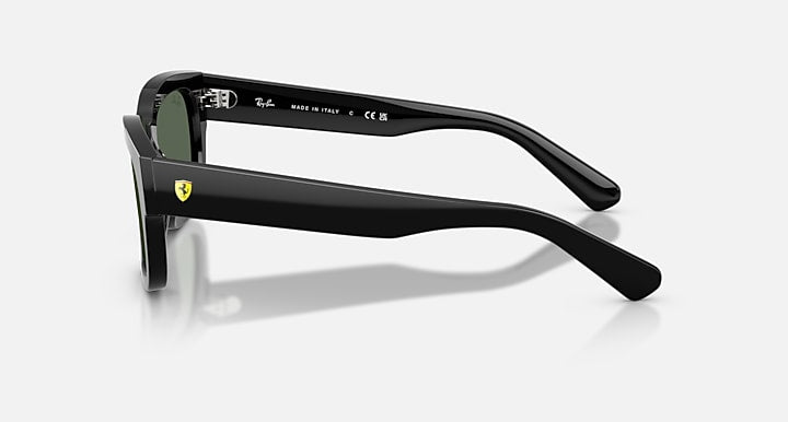 Ray-Ban RB2228M SCUDERIA FERRARI COLLECTION Black with Dark Green Solid Color lenses - Lateral