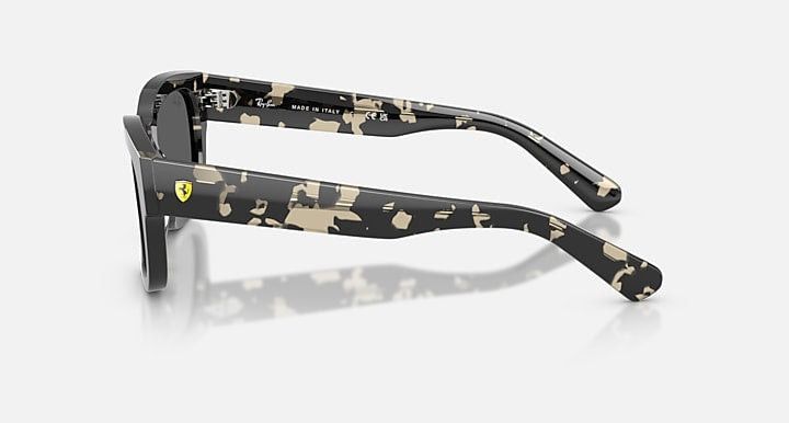 Ray-Ban RB2228M SCUDERIA FERRARI COLLECTION Havana Grey with Dark Grey Solid Color lenses - Lateral
