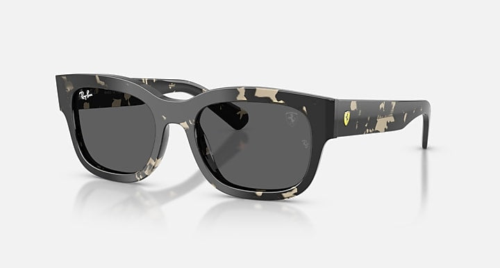 Ray-Ban RB2228M SCUDERIA FERRARI COLLECTION Havana Grey with Dark Grey Solid Color lenses - Quarter