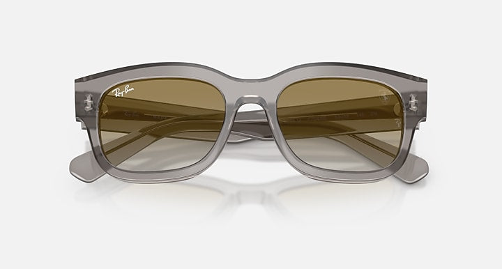 Ray-Ban RB2228M SCUDERIA FERRARI COLLECTION Transparent Grey with Brown Mirror Gold Solid Color - Mirror lenses - Closed Front