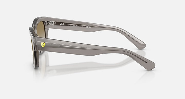 Ray-Ban RB2228M SCUDERIA FERRARI COLLECTION Transparent Grey with Brown Mirror Gold Solid Color - Mirror lenses - Lateral