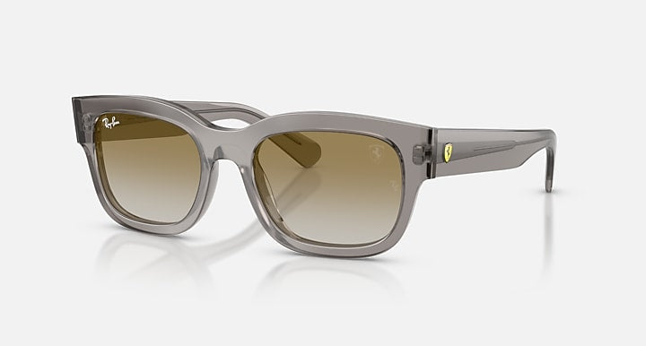 Ray-Ban RB2228M SCUDERIA FERRARI COLLECTION Transparent Grey with Brown Mirror Gold Solid Color - Mirror lenses - Quarter