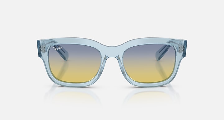Ray-Ban RB2228M SCUDERIA FERRARI COLLECTION Transparent Light Blue with Gradient Yellow/Blue Gradient lenses - Front