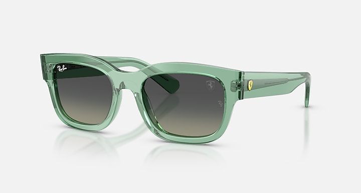 Ray-Ban RB2228M SCUDERIA FERRARI COLLECTION Transparent Green with Grey Gradient Gradient lenses - Quarter