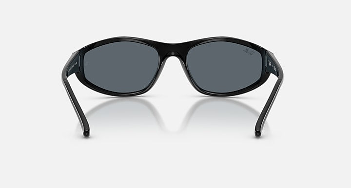 Ray-Ban RB2228 Black with Blue Solid Color lenses - Back
