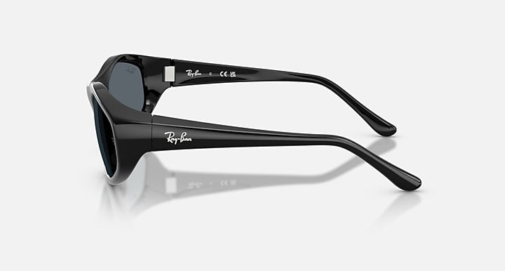 Ray-Ban RB2228 Black with Blue Solid Color lenses - Lateral