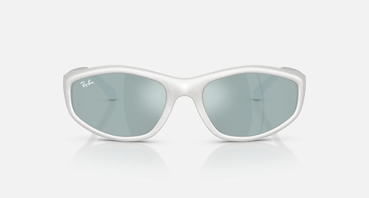 Ray-Ban RB2228 Silver with Light Green Mirror Silver Solid Color - Mirror lenses - Front