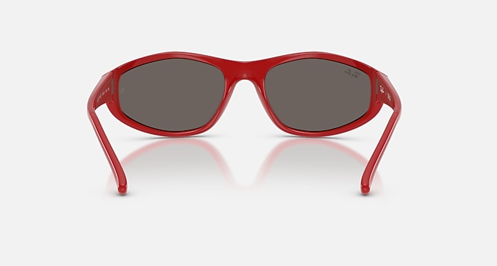 Ray-Ban RB2228 Red with Dark Grey Solid Color lenses - Back