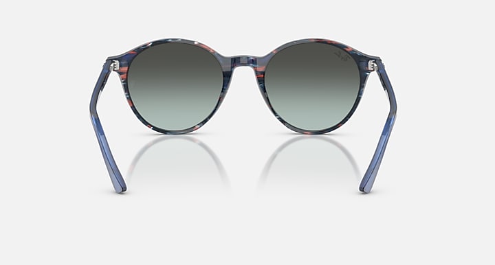 Ray-Ban RB2230 Transparent Shade Fantasy Blue; Transparent Blue with Blue Gradient lenses - Back