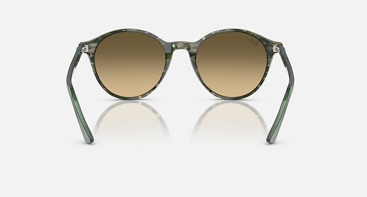 Ray-Ban RB2230 Transparent Shade Fantasy Green; Transparent Green with Brown Gradient lenses - Back