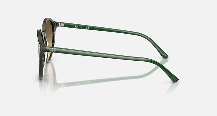 Ray-Ban RB2230 Transparent Shade Fantasy Green; Transparent Green with Brown Gradient lenses - Lateral