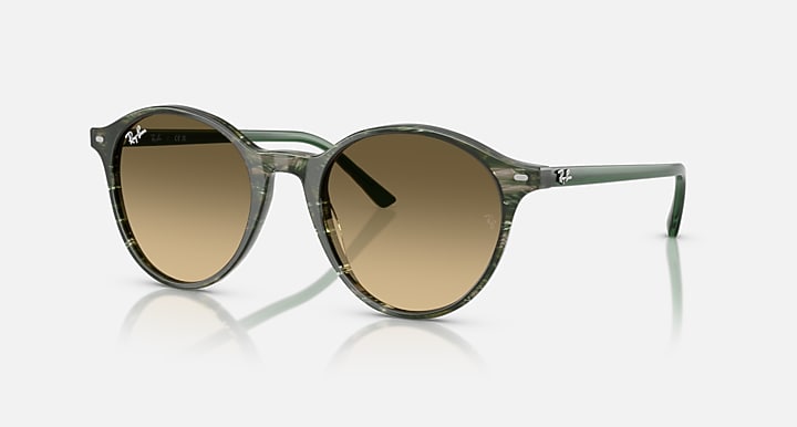 Ray-Ban RB2230 Transparent Shade Fantasy Green; Transparent Green with Brown Gradient lenses - Quarter