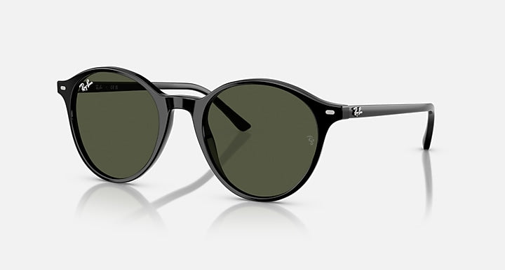 Ray-Ban RB2230 Black with G-15 Green Solid Color lenses - Quarter