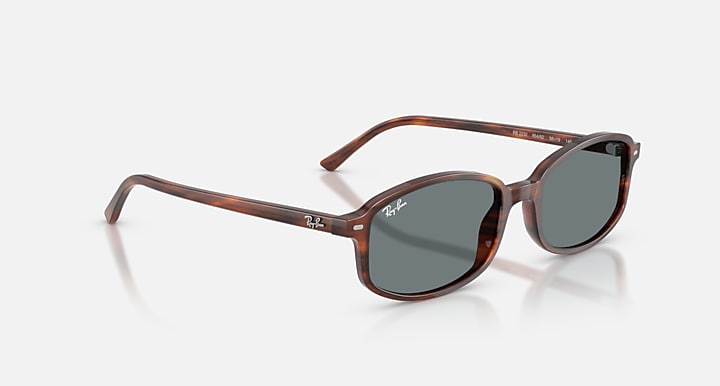 Ray-Ban SAM Striped Havana with Blue Solid Color lenses - Alternative