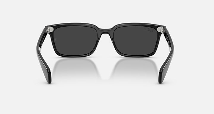 Ray-Ban BRUNEL Black with Polarized Black Solid Color lenses - Back