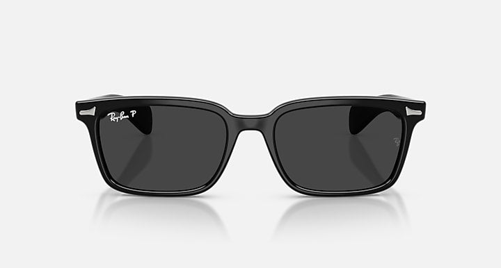 Ray-Ban BRUNEL Black with Polarized Black Solid Color lenses - Front