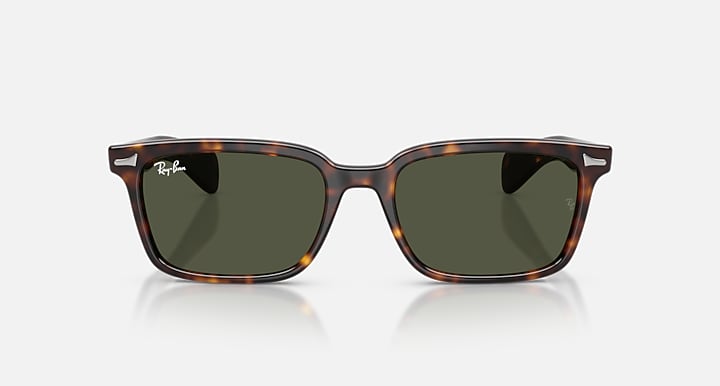 Ray-Ban BRUNEL Havana with Dark Green Solid Color lenses - Front