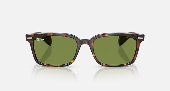 Ray-Ban BRUNEL Havana with Green Solid Color lenses - Front