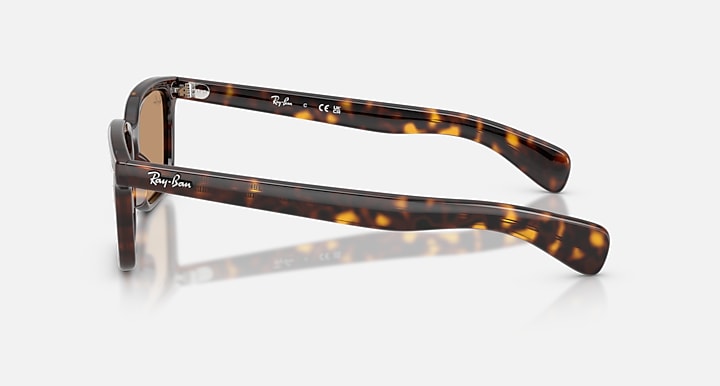 Ray-Ban BRUNEL Havana with Brown Solid Color lenses - Lateral