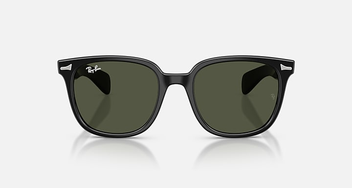 Ray-Ban BRUNEL II Black with Green Solid Color lenses - Front