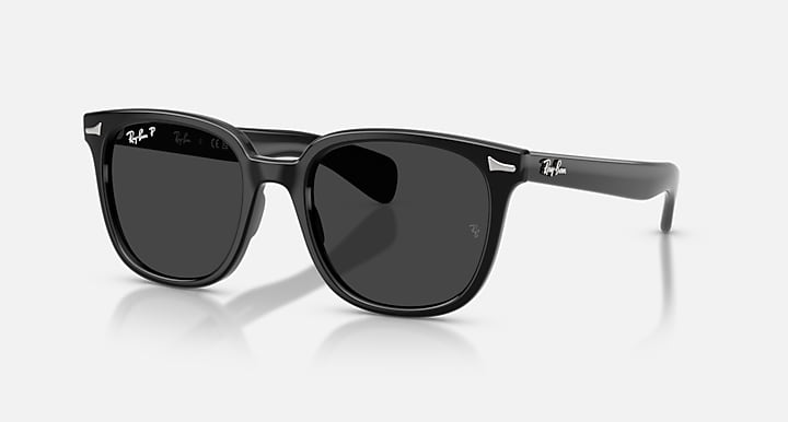 Ray-Ban BRUNEL II Black with Polarized Black Solid Color lenses - Quarter
