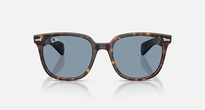 Ray-Ban BRUNEL II Havana with Blue Solid Color lenses - Front